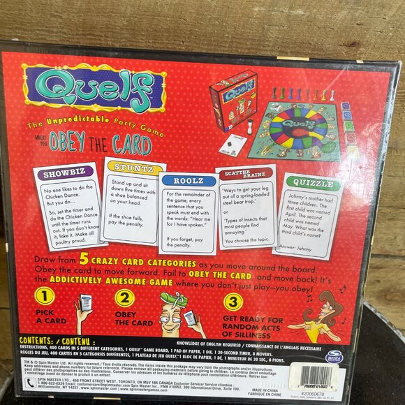 Quelf The Unpredictable Party Game Where You Obey The Card Board Game New Sealed - Picture 2 of 2